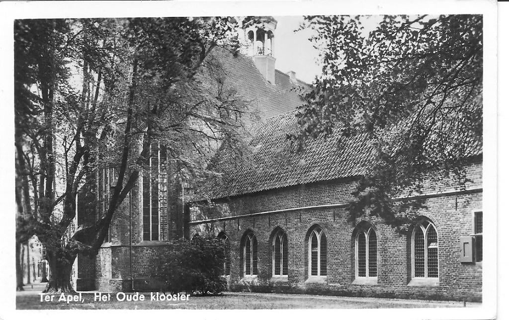 Ter Apel Het Oude klooster., Ophalen of Verzenden, 1940 tot 1960, Ongelopen, Groningen