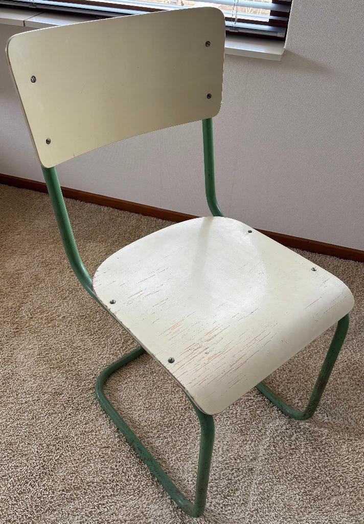 Originele Vintage Gispen bureau- of schoolstoel, Ophalen