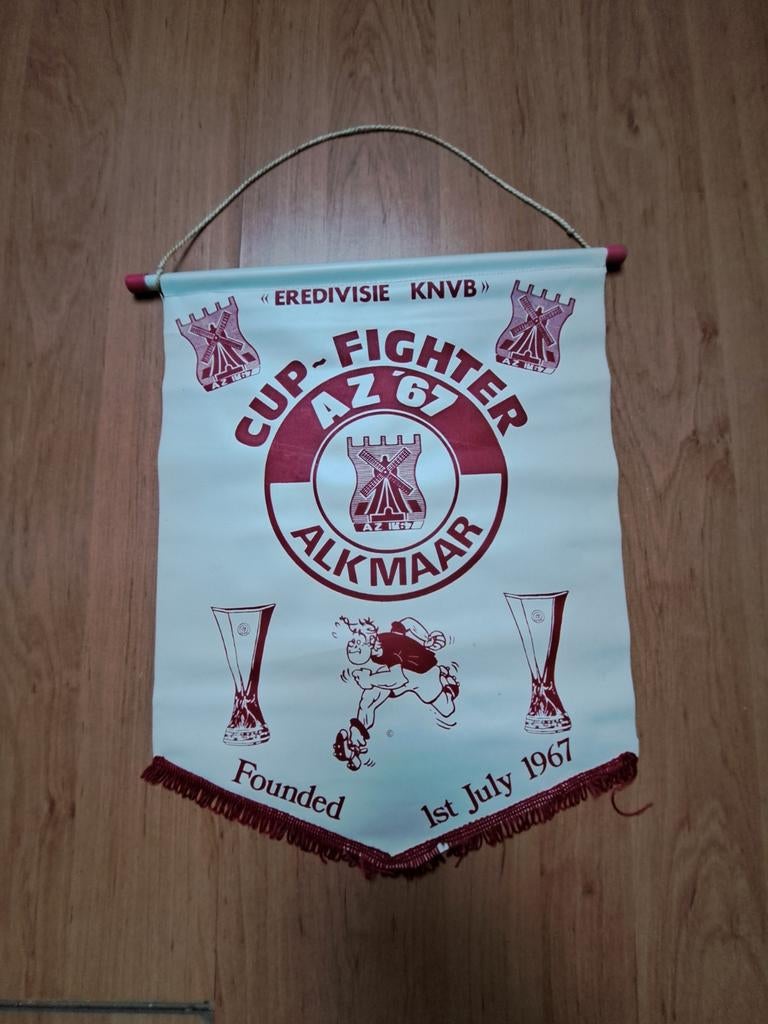 AZ '67 Cup Fighter grote vaan, Ophalen of Verzenden, Zo goed als nieuw, AZ, Vaantje of Sjaal