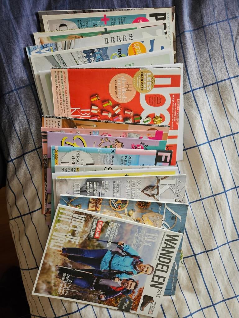 Stapel diverse tijdschriften, Ophalen, Damesbladen
