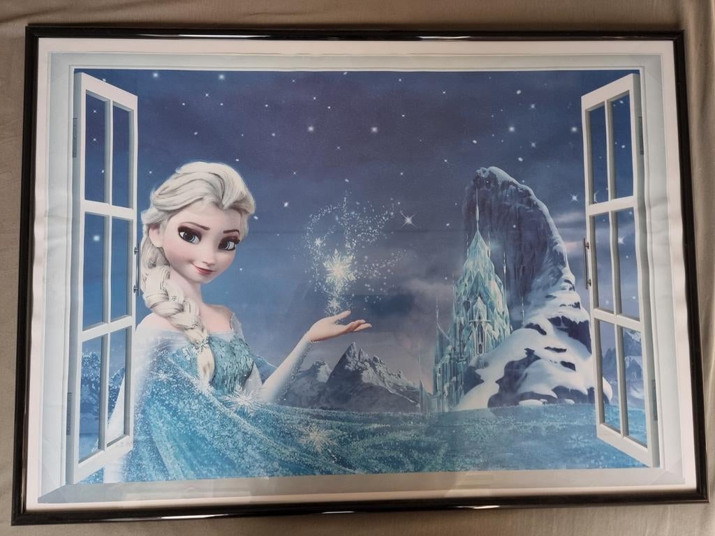 Grote Frozen deur sticker, Ophalen, Minder dan 50 cm, Schilderij, Minder dan 50 cm
