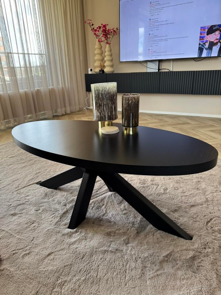 Salontafel ovaal, Huis en Inrichting, Tafels | Eettafels, 100 tot 150 cm, Nieuw, Ovaal, 50 tot 100 cm