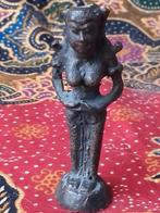 Mooi antiek brons beeldje uit India van een Devi 6,9 cm., Ophalen of Verzenden