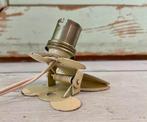 Antiek Frans klemspotje met knippertje en bajonet fitting, Ophalen of Verzenden