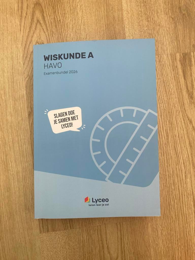 Wiskunde A HAVO Examenbundel 2026 Lyceo, Ophalen of Verzenden, Zo goed als nieuw, HAVO, Wiskunde A