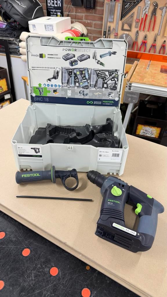 Festool BHC 18 Li Accu Boorhamer, Gebruikt, Boor- en/of Breekhamer, Ophalen of Verzenden, Minder dan 400 watt