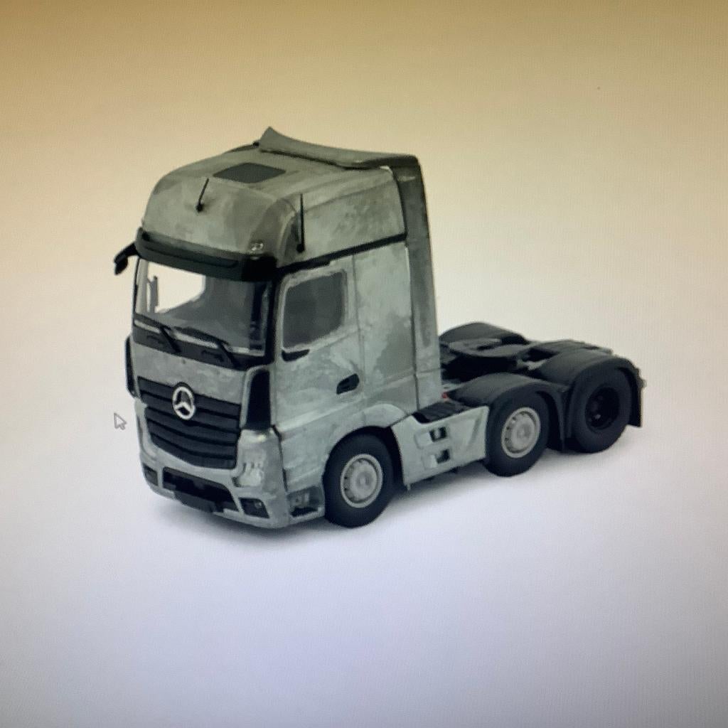 TEKNO MB ACTROS 6X2 GIGA SPACE MIRROR- CAM, Ophalen of Verzenden, Nieuw, Bus of Vrachtwagen, Tekno