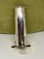 Brocant Zilverkleurig vaasje (011222), Ophalen of Verzenden
