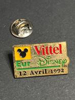 Vintage Disney Vittel Pin - 12 April 1992, Gebruikt, Overige typen, Ophalen of Verzenden, Nvt