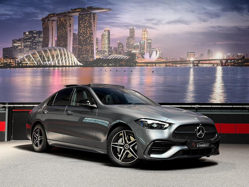 Mercedes-Benz C-Klasse C300 e AMG |Memory|HeadUp||Sfeer|Pano, Auto's, Automaat, 12 maanden, Achterwielaandrijving, 4 cilinders