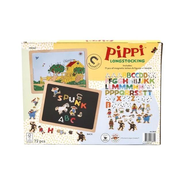 Cadeau idee? Pipi Langkous magneetbord met 71 mageneten, Kinderen en Baby's, Speelgoed | Houten speelgoed, Nieuw, Overige typen