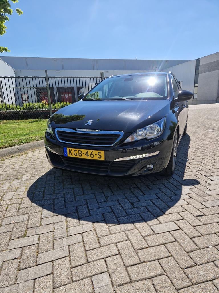 Peugeot 308 SW 2015 90779km Panoramadak APK 24-4-27, Stof, Zwart, Zwart, Handgeschakeld