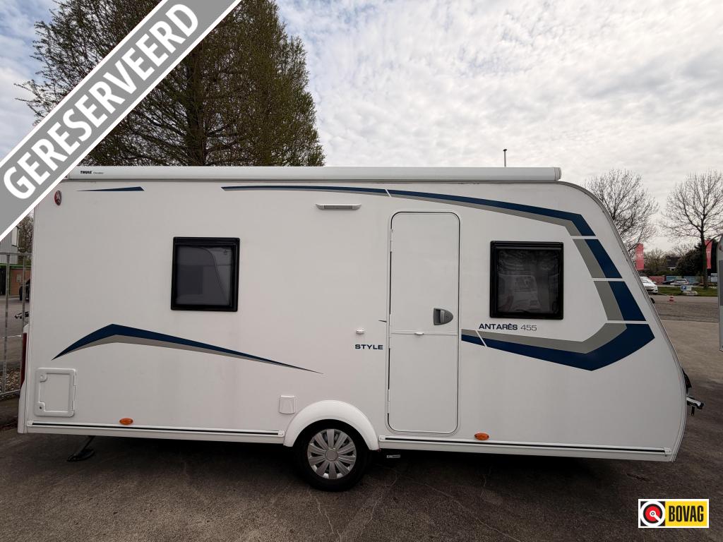 Caravelair Antares Style 455 +Fietsendrager +mover +luifel, Overige typen, Rondzit, Bedrijf, 750 - 1000 kg