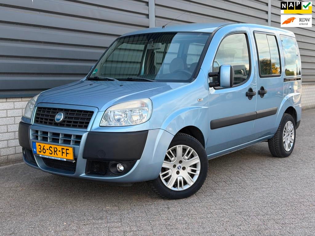 Fiat Doblò 1.4 Family Plus Airco 7 persoons 1STE EIGENAAR!, Auto's, Fiat, Voorwielaandrijving, Stof, Gebruikt, 4 cilinders