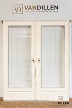Mooie set oude ensuite schuifdeuren met geslepen glas
