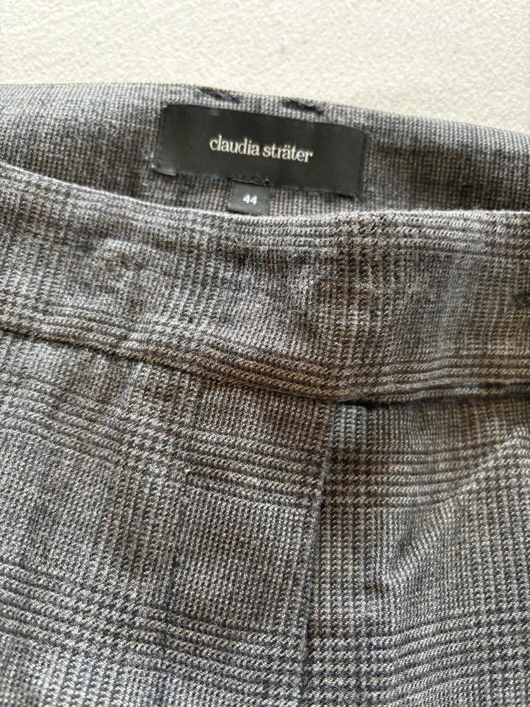Wollen broek Claudia Sträter met voering - Maat 44, Maat 42/44 (L), Ophalen of Verzenden, Gedragen, Grijs