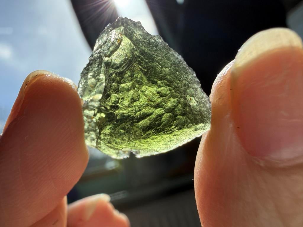 Chlum Moldaviet 3.32g - Natuurlijke Tektiet uit Tsjechië, Ophalen of Verzenden, Nieuw