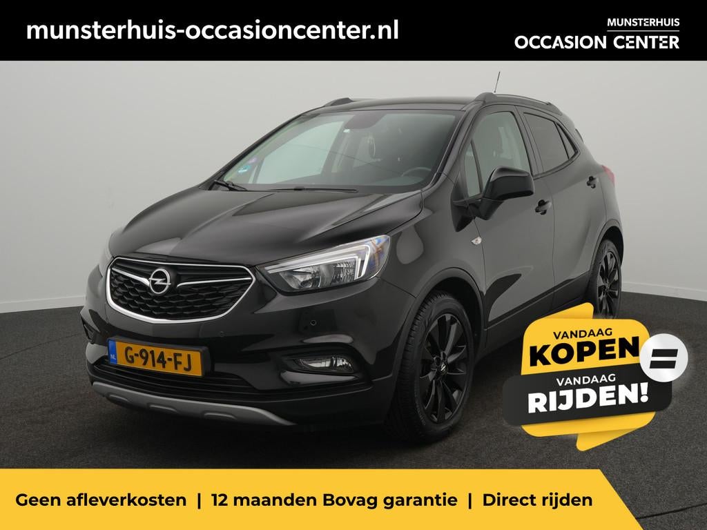 Opel Mokka X 1.4 Turbo Black Edition - RIJKLAARPRIJS - All S, Voorwielaandrijving, 12 maanden, Gebruikt, Zwart
