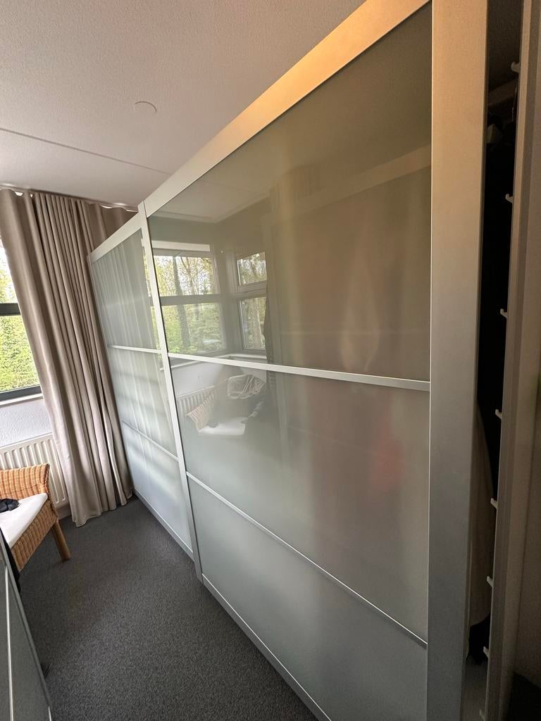 Gereserveerd IKEA Pax kast met schuifdeuren, Ophalen, Kunststof, Gebruikt, 200 cm of meer
