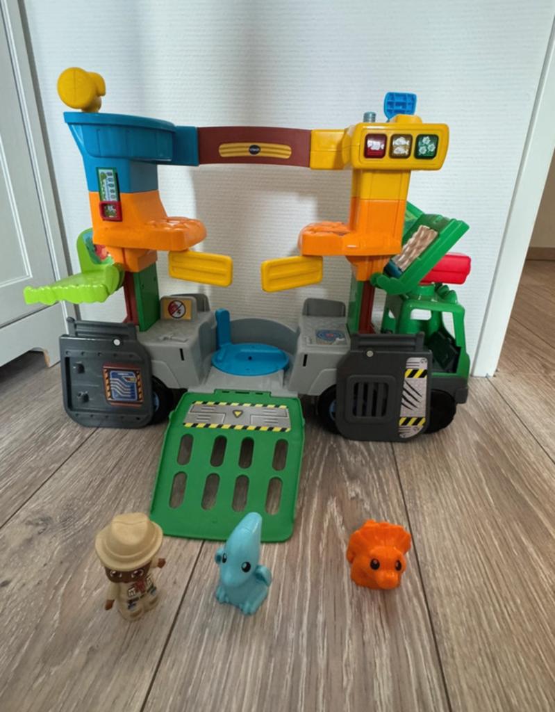VTech Vrolijke Vriendjes Dino Avonturenset + Licht en Geluid, Ophalen of Verzenden, Zo goed als nieuw