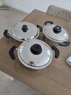 Amc pannen, Ophalen of Verzenden, Zo goed als nieuw, Rvs, Pannenset