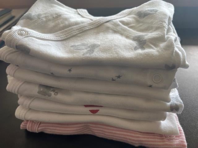 7 Petit Bateau rompers, Ophalen of Verzenden, Zo goed als nieuw, Maat 56