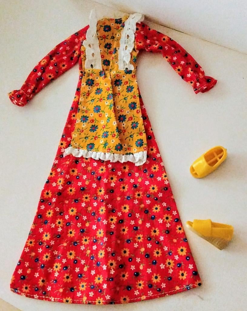 Vintage Country Comfort jurk+schoenen voor Bionic Woman pop., Ophalen of Verzenden, Gebruikt, Kleertjes