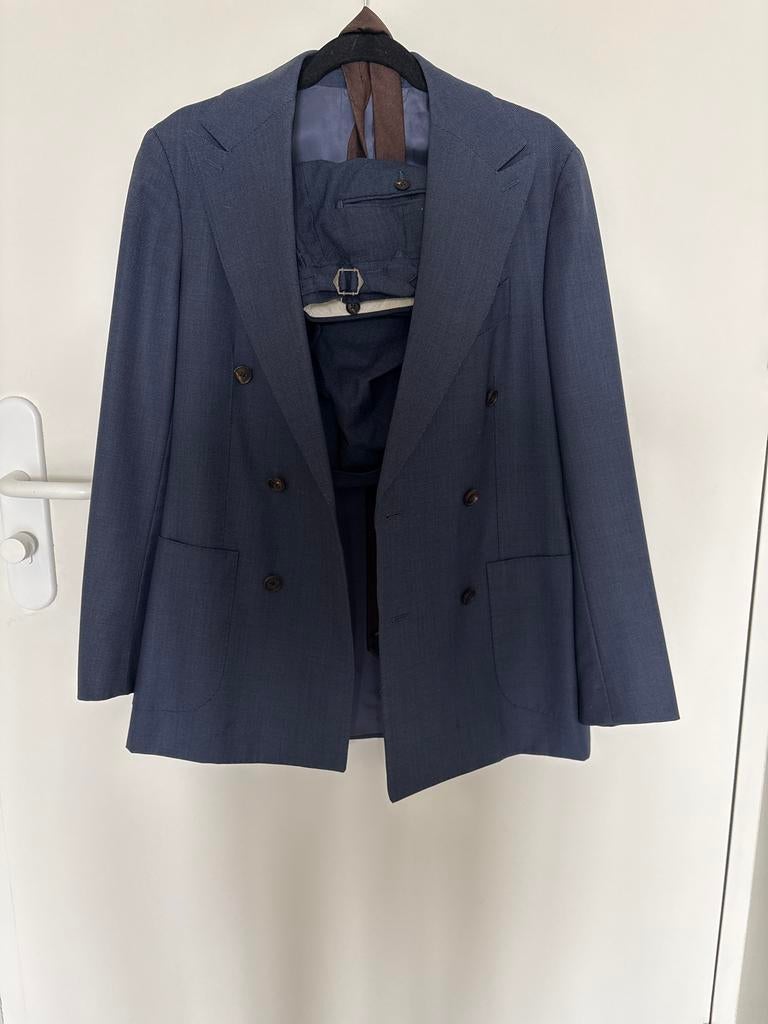 SuitSupply JORT Zomerpak 100% Wol Maat 44 (met shorts), Ophalen of Verzenden, Zo goed als nieuw, Maat 46 (S) of kleiner, Blauw