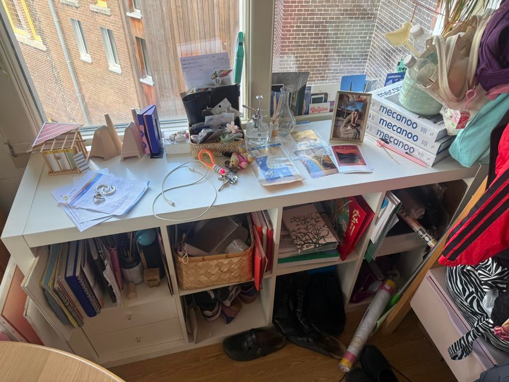 IKEA KALLAX shelving unit white, Ophalen, Zo goed als nieuw