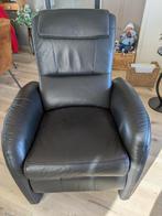 Leren relaxfauteuil., Huis en Inrichting, Fauteuils, Ophalen, Zo goed als nieuw, 50 tot 75 cm, Leer