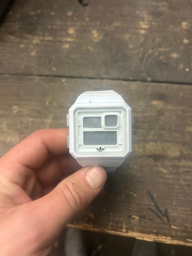 Adidas horloge wit, Sieraden, Tassen en Uiterlijk, Horloges | Heren, Overige merken, Kunststof, Gebruikt, Polshorloge