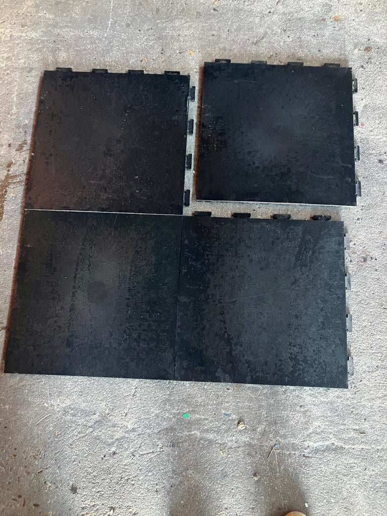 58 m2 industriële PVC kliktegels zware kwaliteit, Doe-het-zelf en Verbouw, Vloerdelen en Plavuizen, Zo goed als nieuw, Overige typen