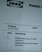 Nieuwe turquiose IKEA Söderhamn hoezen + extra stof, Ophalen of Verzenden, Nieuw, Stof