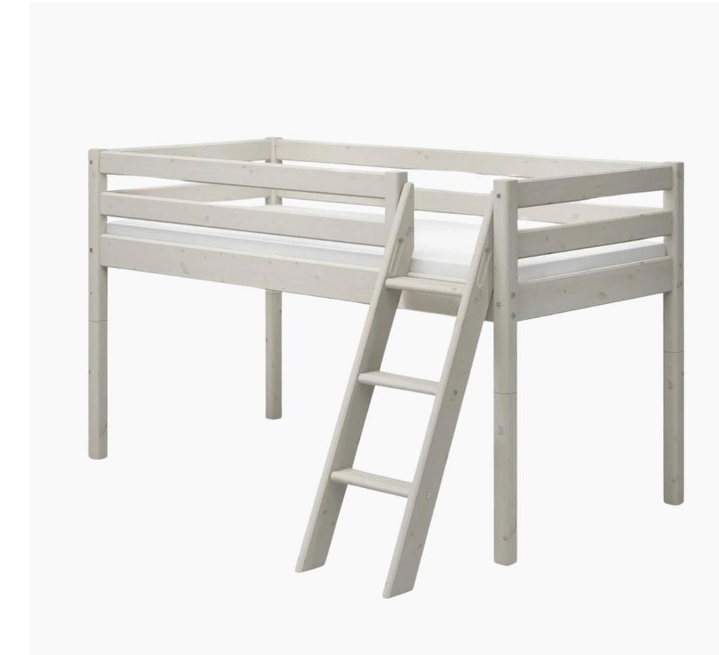 Flexa bed halfhoogslaper 90x200 120 hoog, Huis en Inrichting, Slaapkamer | Stapelbedden en Hoogslapers, Ophalen, Eenpersoons, Zo goed als nieuw