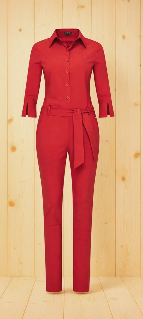 Mi Piace Travelstof Jumpsuit Maat L Kleur Rood, Kleding | Dames, Jumpsuits, Maat 38/40 (M), Mi Piace, Verzenden, Nieuw