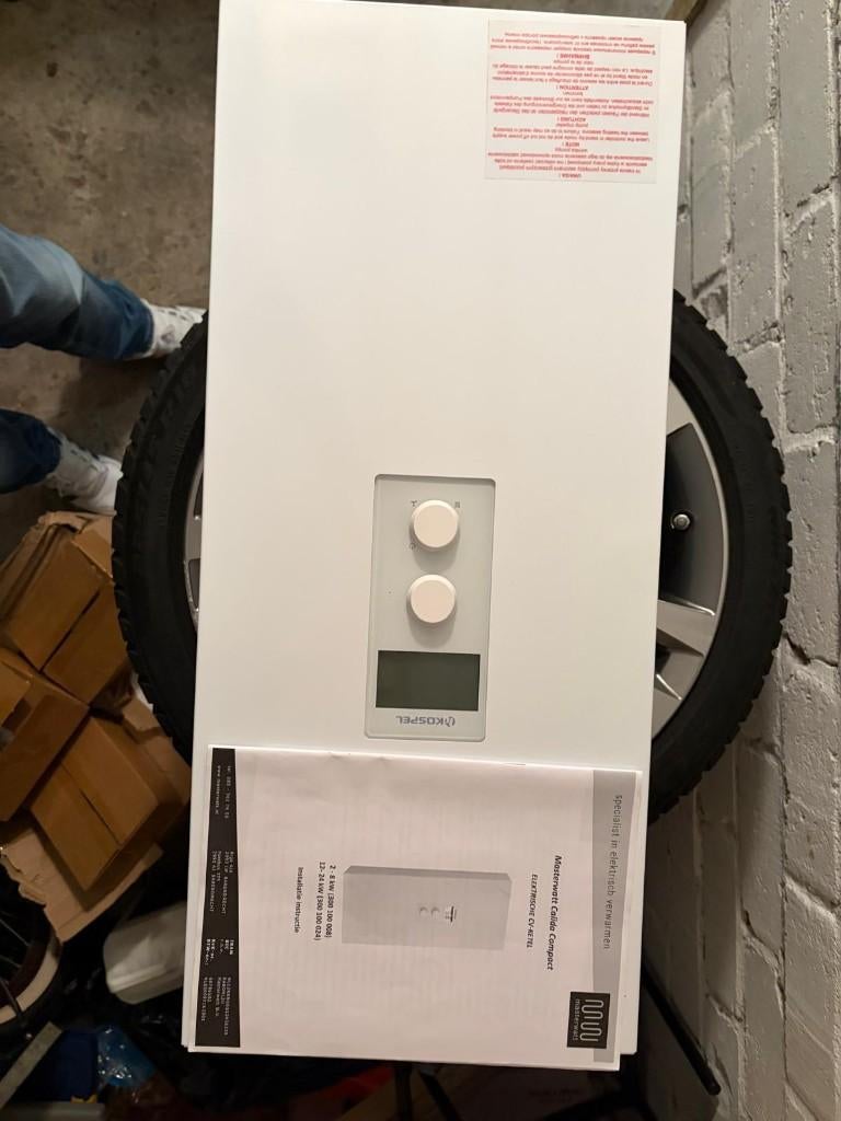 Elektrische cv-ketel Kospel Masterwatt Calida compact 8KW, Ophalen, 30 tot 80 cm, Gebruikt, Cv-ketel of Combi-ketel