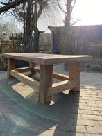Landelijke eikenhouten salontafel/ bijzettafel, Ophalen, 100 tot 150 cm, Eikenhout, Nieuw