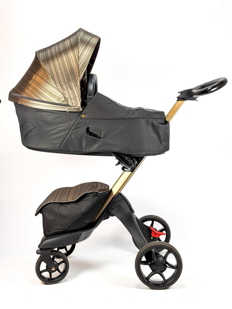 Stokke Xplory X Gold Limited Edition, Ophalen of Verzenden, Zo goed als nieuw, Met reiswieg, Kinderwagen