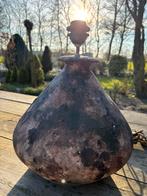 Lamp, lampvoet, schemerlamp, lampenkap, bruin, zwart, Ophalen, Zo goed als nieuw