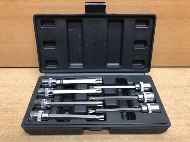 Torx set lang dop 3/8" chroom vanadium 7 dlg., Eddiys, Espel, Nieuw, Info@eddiys.eu