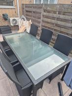 Wicker tuintafel ( zonder stoelen ), Tuin en Terras, Ophalen of Verzenden, Gebruikt, Rechthoekig, Wicker