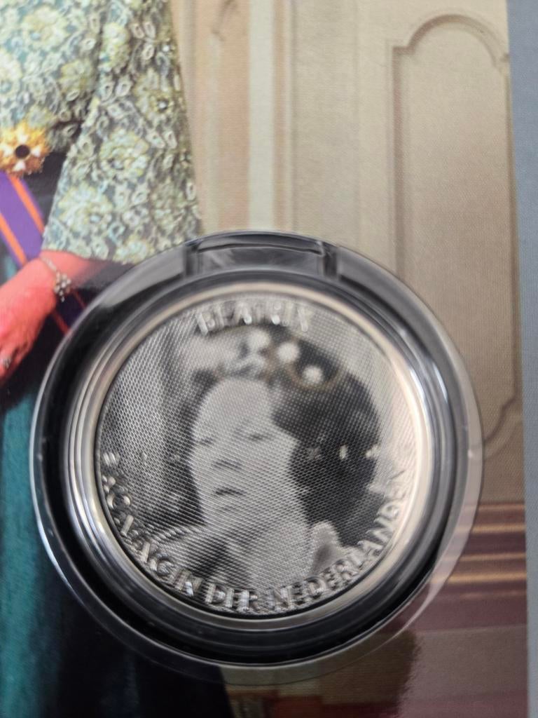 Zilveren 10 Euro Jubileummunt Beatrix Regeringsjubileum, Ophalen, Koningin Beatrix, Zilver, Euro's