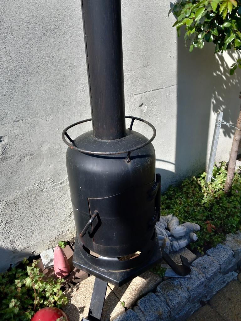 Hout  kachel voor buiten, Tuin en Terras, Ophalen