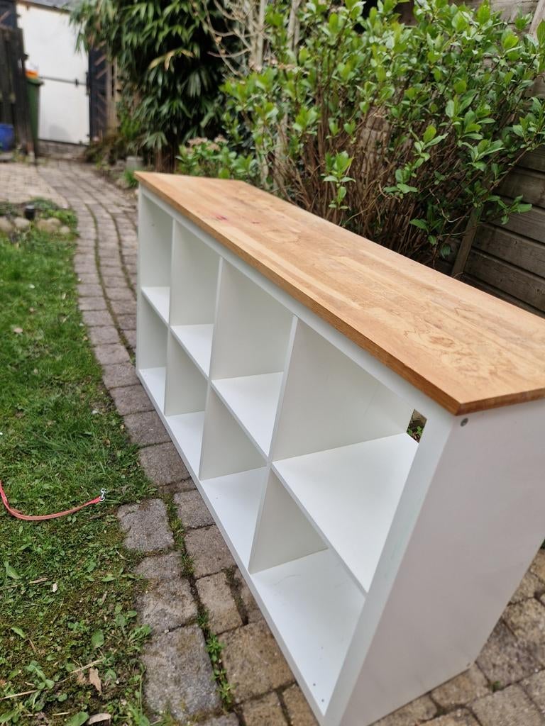 Billy kast liggend met houten werkblad, Ophalen, Gebruikt