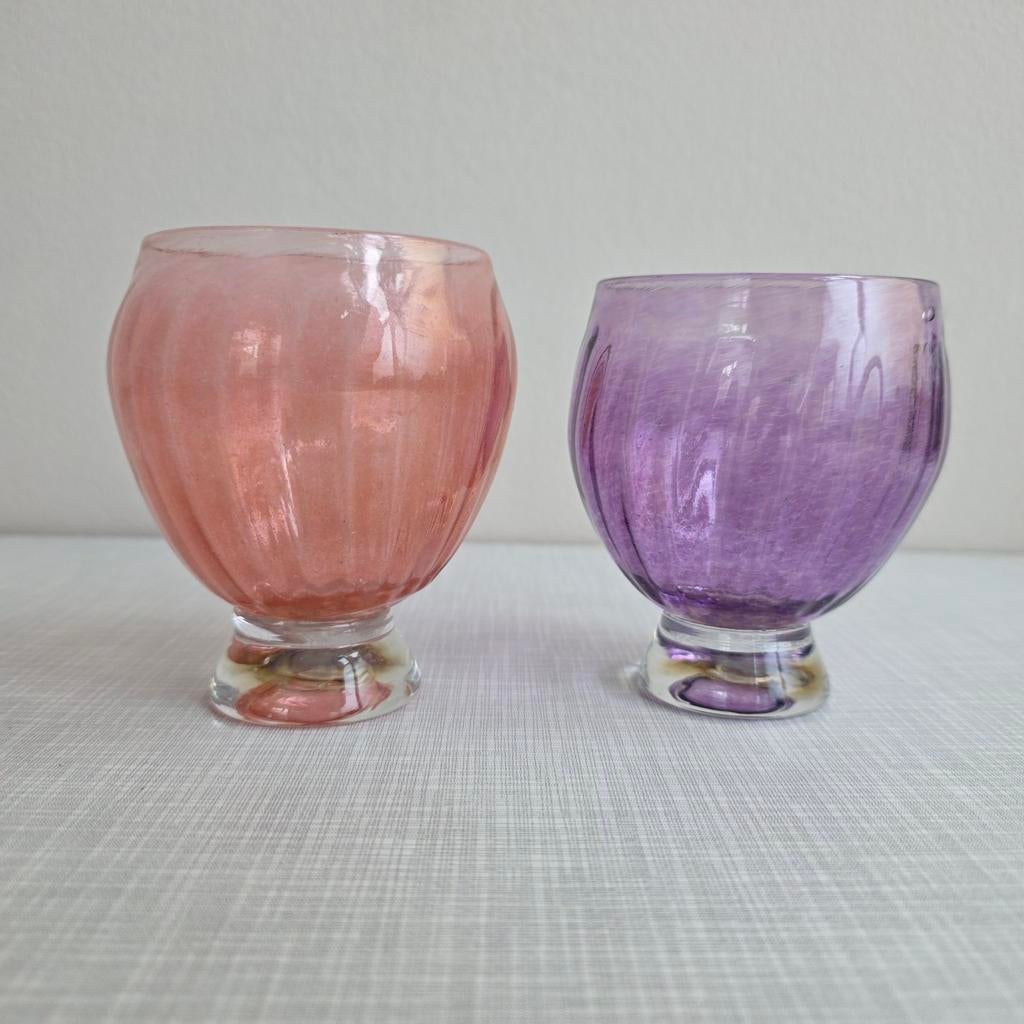 Handgeblazen franse wijnglazen, Ophalen of Verzenden