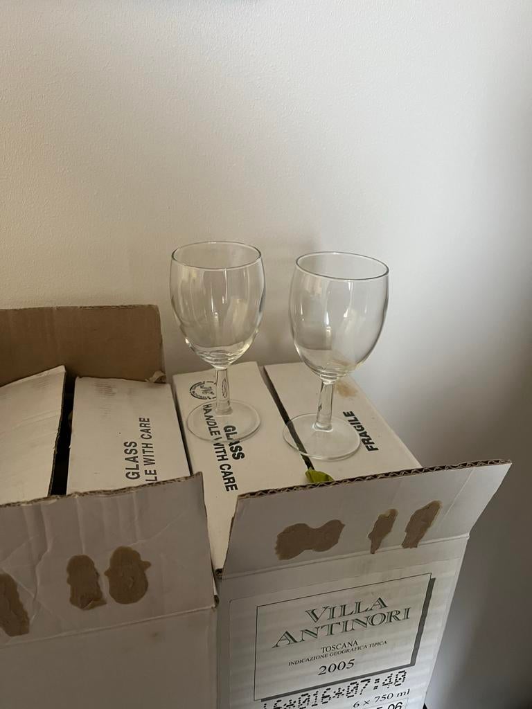 22 wijnglazen, Antiek en Kunst, Antiek | Glas en Kristal, Ophalen