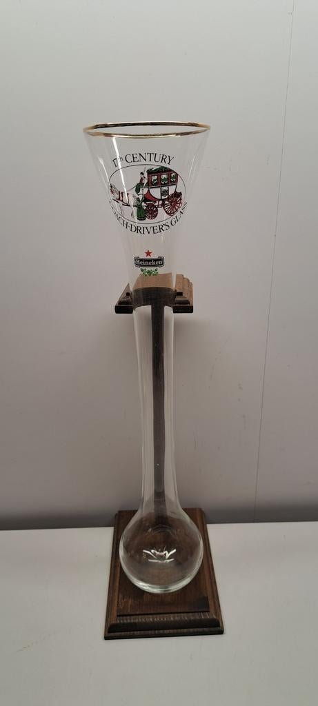 Origineel Heineken Koetsiersglas - 17th Century Coach-Driver, Verzamelen, Ophalen of Verzenden, Zo goed als nieuw, Bierglas