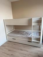 NOUS Stapelbed 90x200 cm – Incl. opberglade (Wehkamp), Ophalen of Verzenden, Zo goed als nieuw, Stapelbed