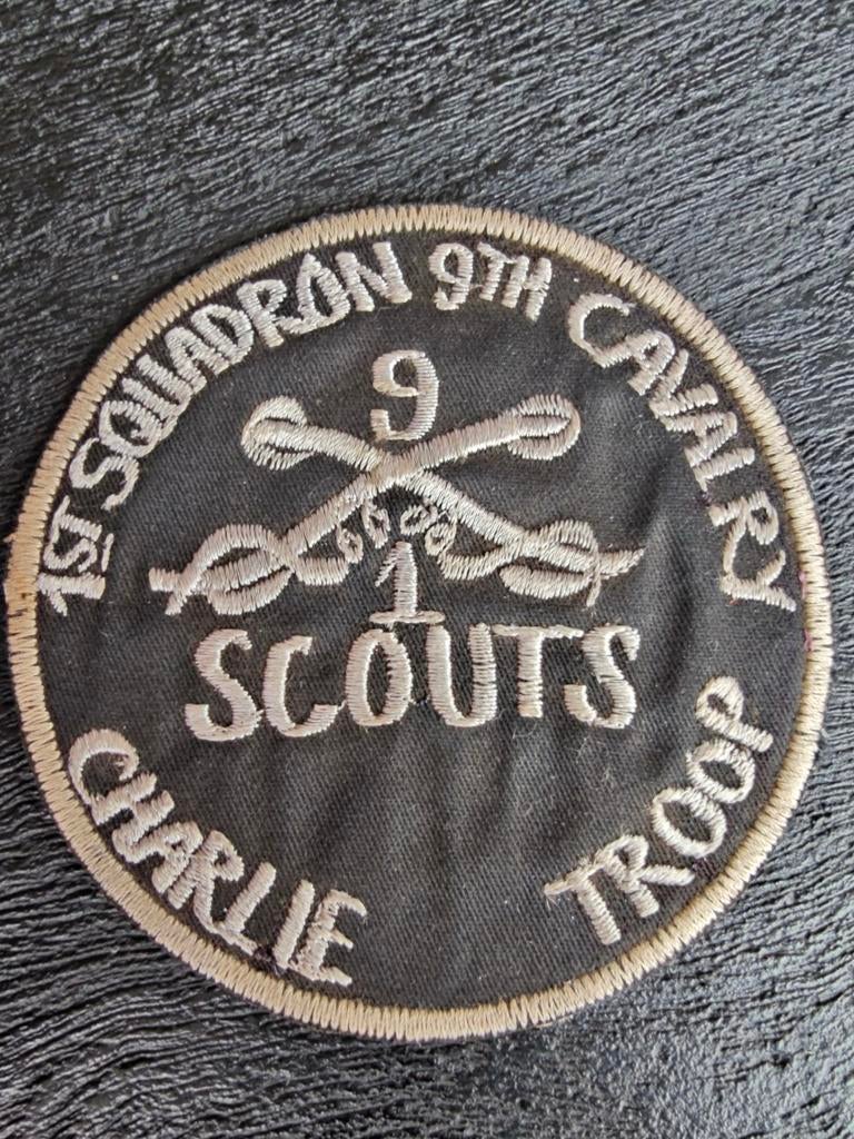 Charlie Troop 1st Squadron 9th Cavalry SCOUTS Patch Vietnam, Ophalen of Verzenden, Luchtmacht, Nederland, Embleem of Badge