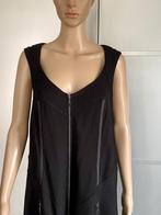 J83 Lauren Vidal maat 42=L jurk tuniek overgooier zwart, Kleding | Dames, Jurken, Zwart, Maat 42/44 (L), Lauren Vidal, Ophalen of Verzenden